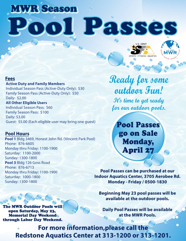 Pool Passes may 15